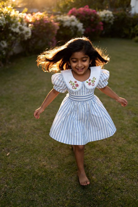 6. Portofino Dress | Organic Cotton Smocked Striped Dress