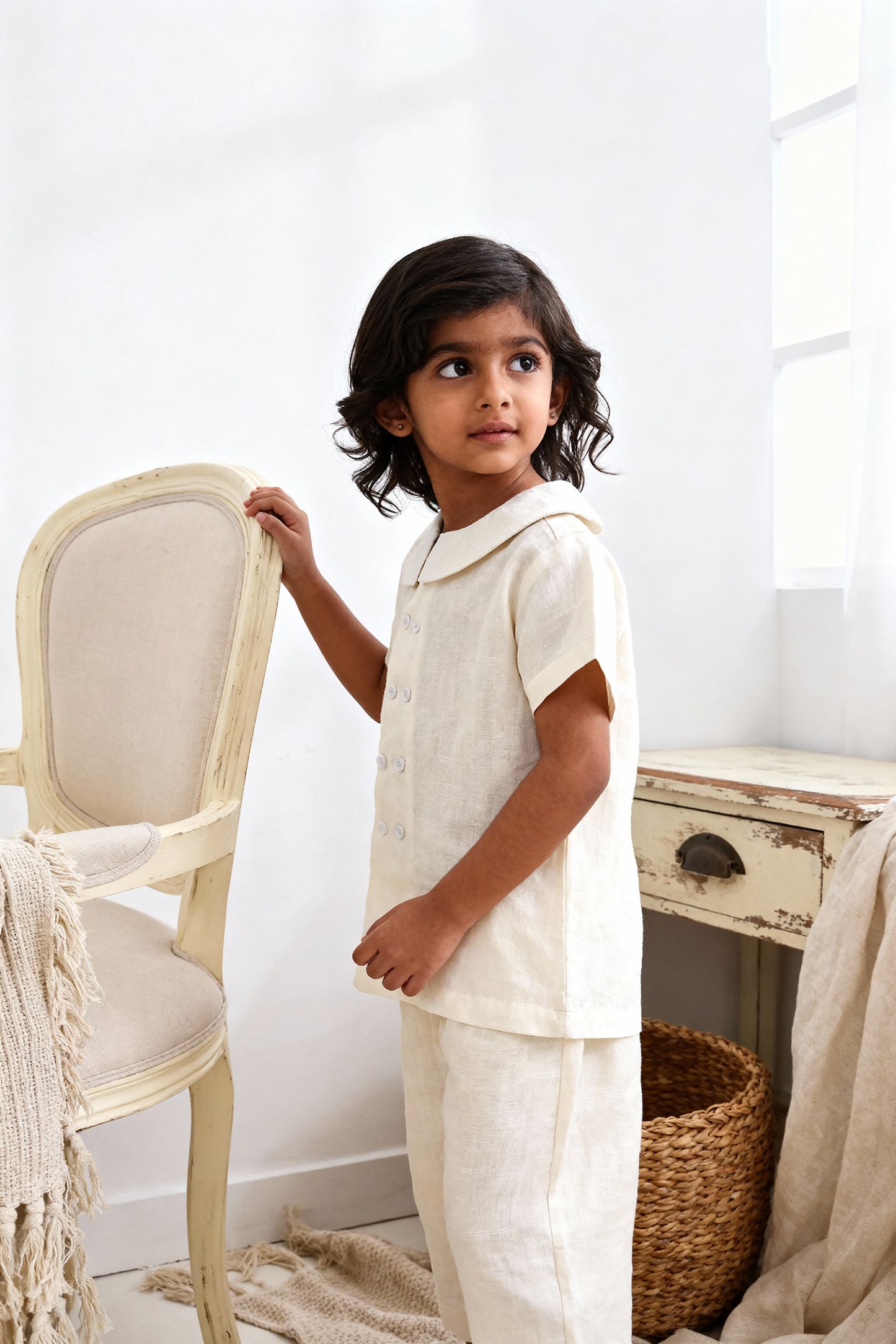 Oslo Shirt | Organic Cotton–Linen Shirt - Mom and Zoey