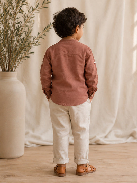 Petra Shirt | Organic Cotton–Linen