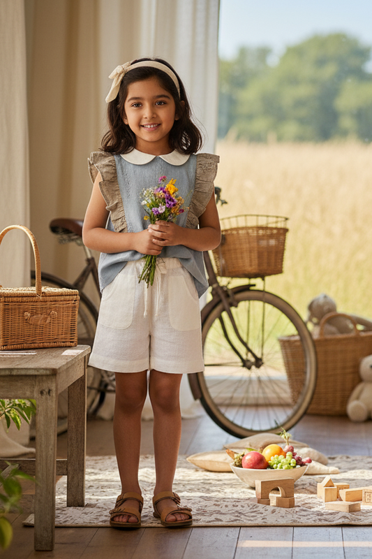 19. Matera Shorts | Organic Cotton–Linen Blend