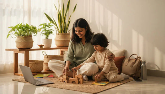 Managing working mom guilt without burnout: Practical strategies for eco-conscious mothers balancing career and conscious parenting