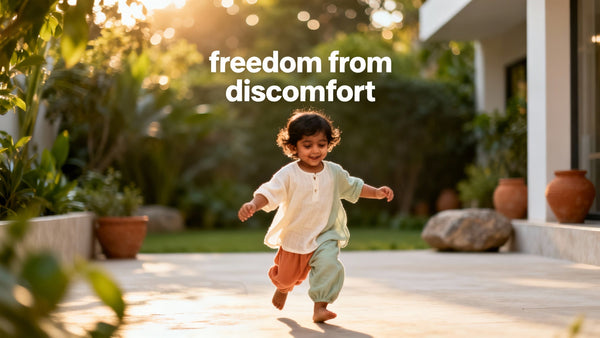 Toddler Won't Stop Sweating? How Synthetic Clothes Make It Worse