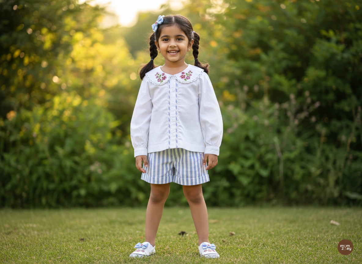 Capri Blouse and Nice Shorts