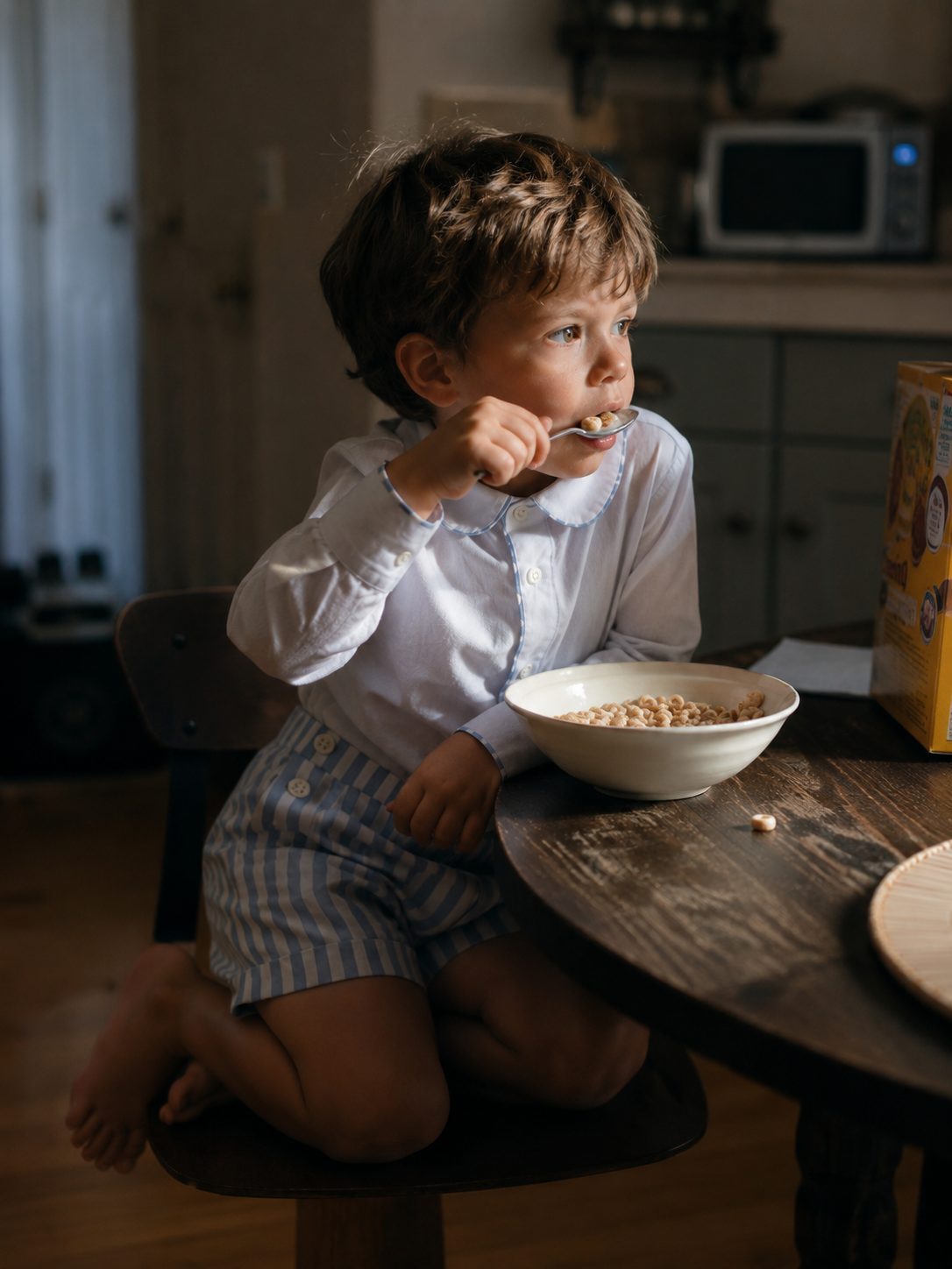 Nice Organic Cotton Shorts for Kids | Unisex Striped Toddler Shorts
