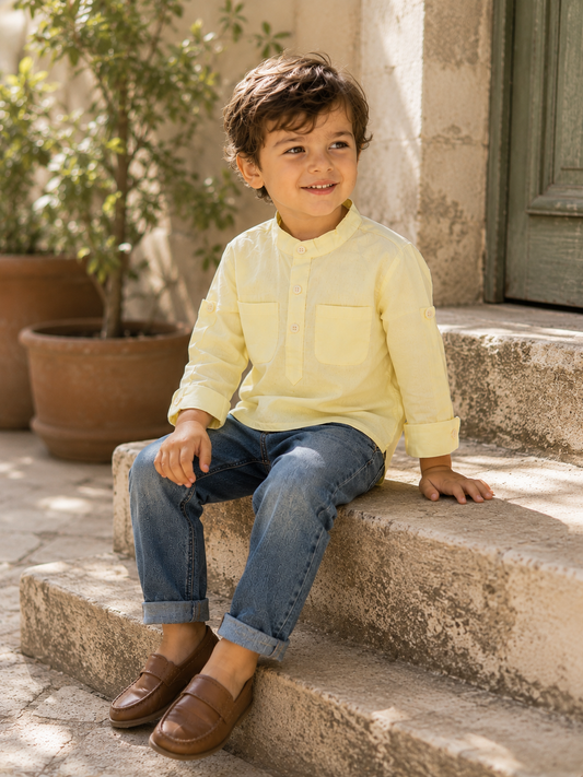 Copenhagen Striped Organic Cotton Shirt for Kids | Toddler Shirt