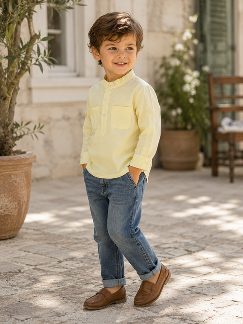Copenhagen Striped Organic Cotton Shirt for Kids | Toddler Shirt