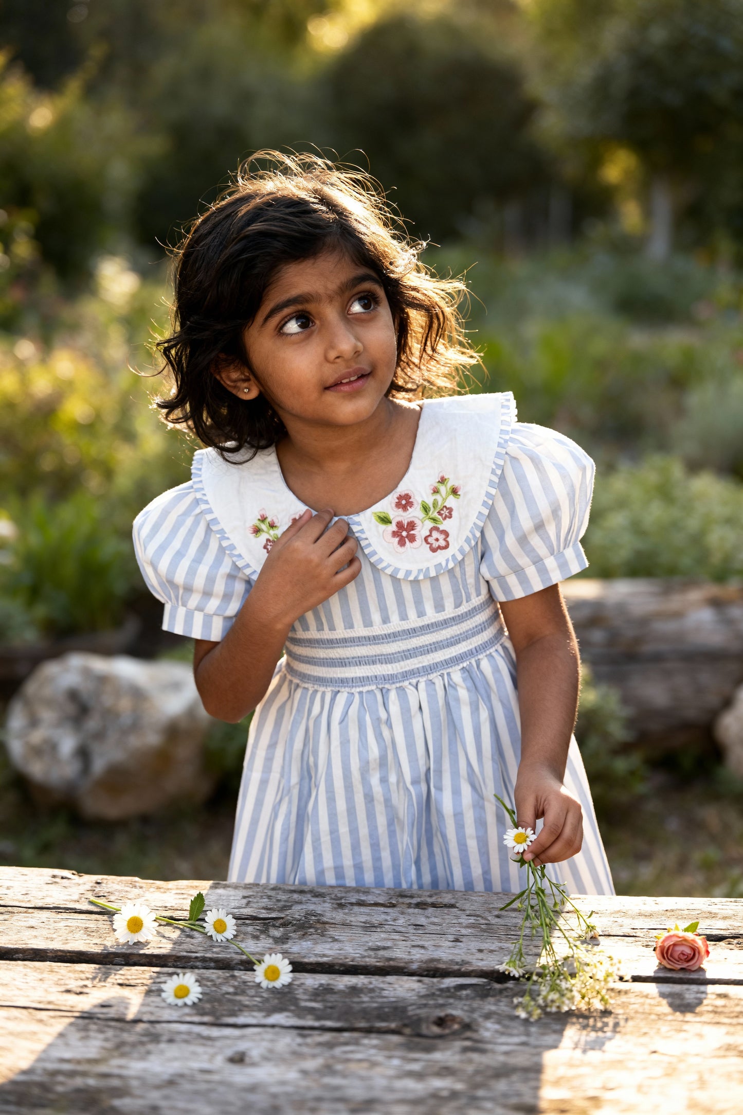 6. Portofino Dress | Organic Cotton Smocked Striped Dress