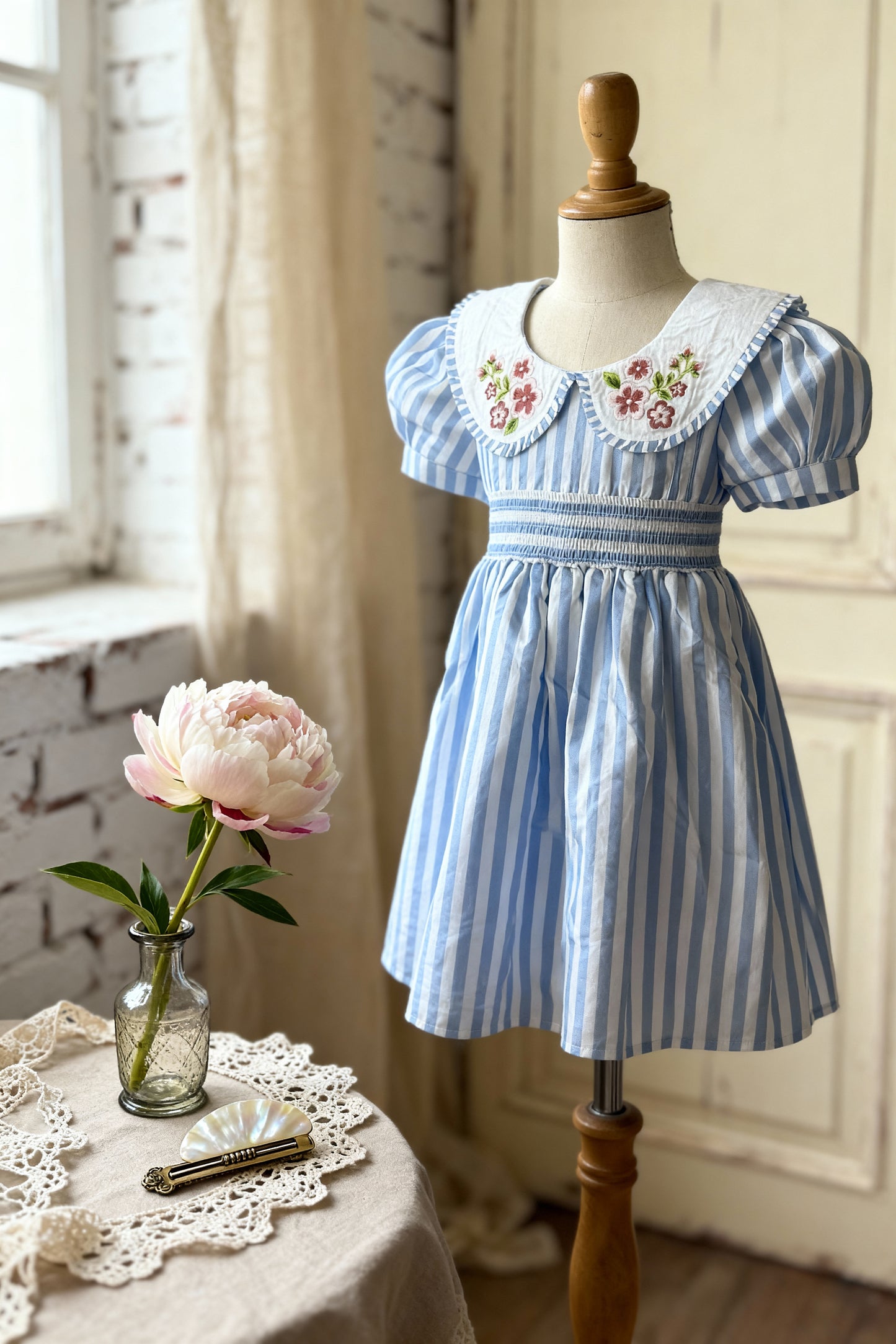 6. Portofino Dress | Organic Cotton Smocked Striped Dress