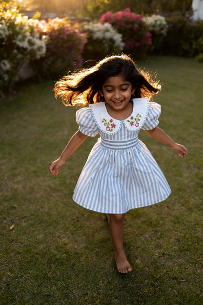 6. Portofino Dress | Organic Cotton Smocked Striped Dress