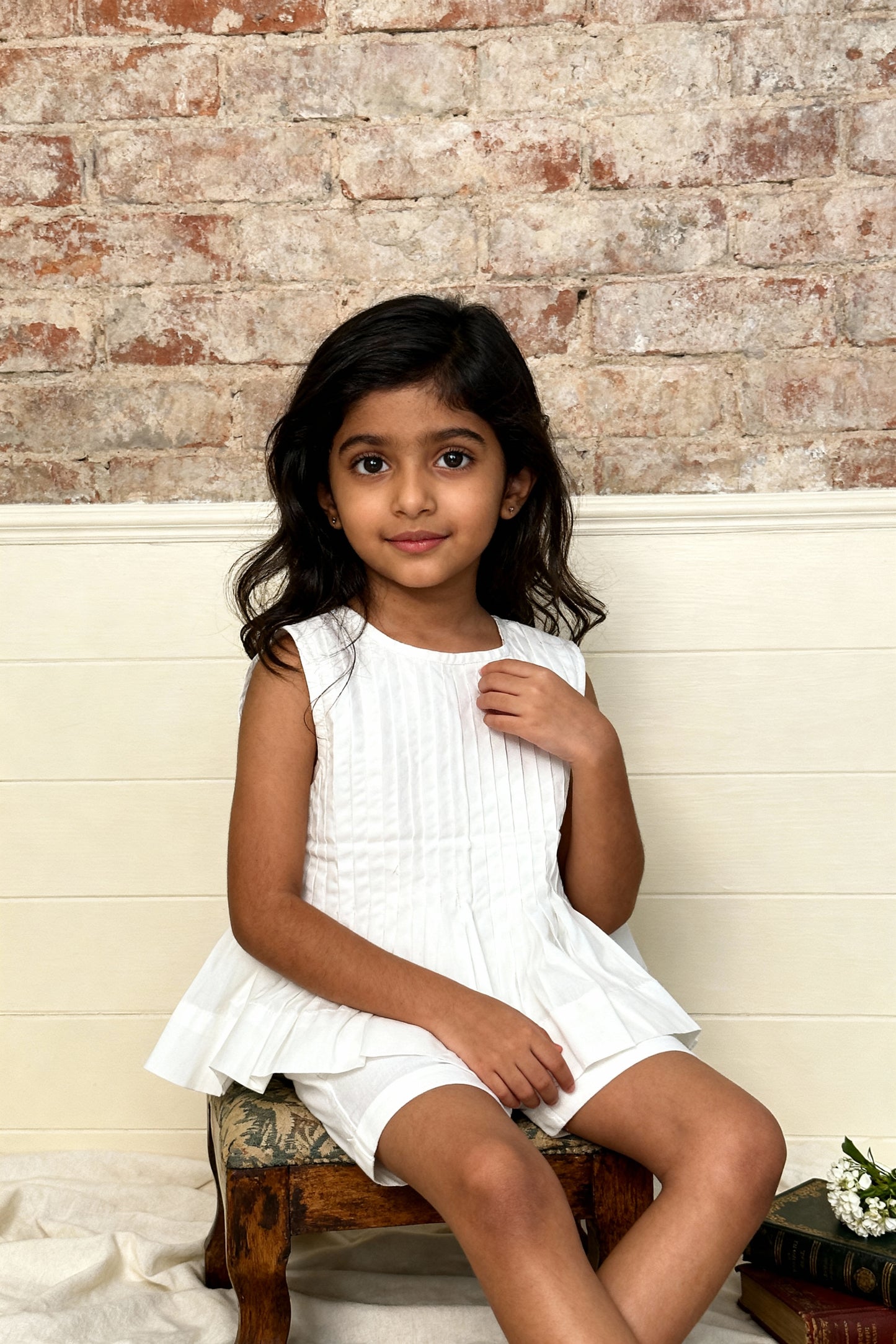 8. Vienna Blouse | Pleated Organic Cotton Top