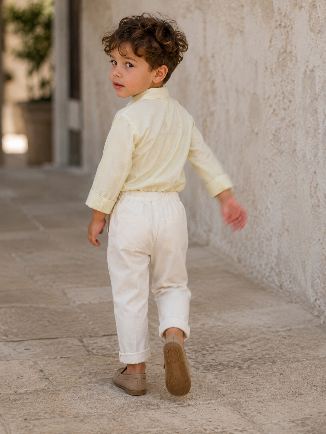 Positano Organic Cotton Pants for Kids | Unisex Toddler Trousers