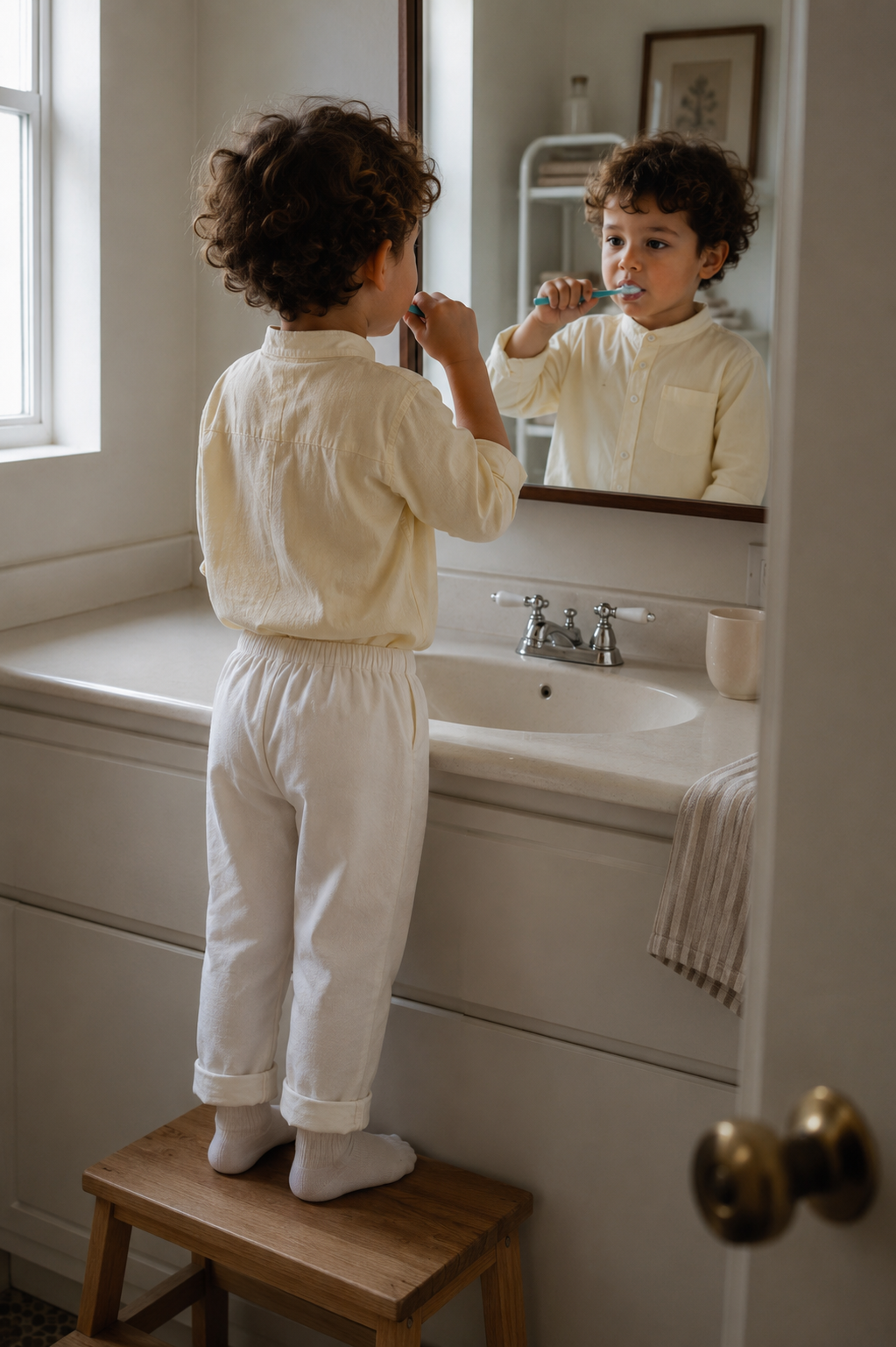 Positano Organic Cotton Pants for Kids | Unisex Toddler Trousers