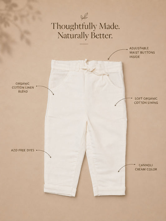 Positano Pants | Organic Cotton–Linen Blend