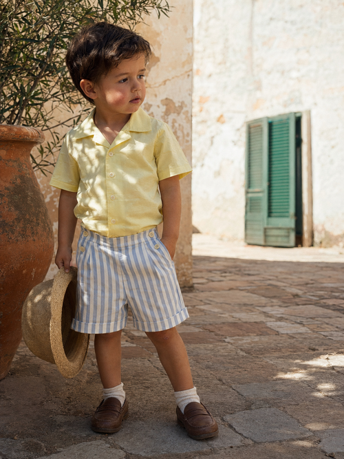 Milan Organic Cotton Shirt for Kids | Pastel Toddler Shirt