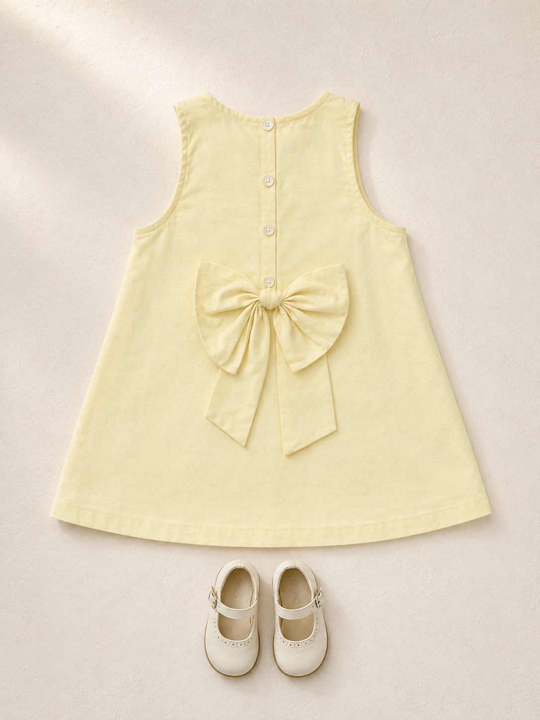 Sicily Organic Cotton Dress for Girls | Panelled Summer Dress