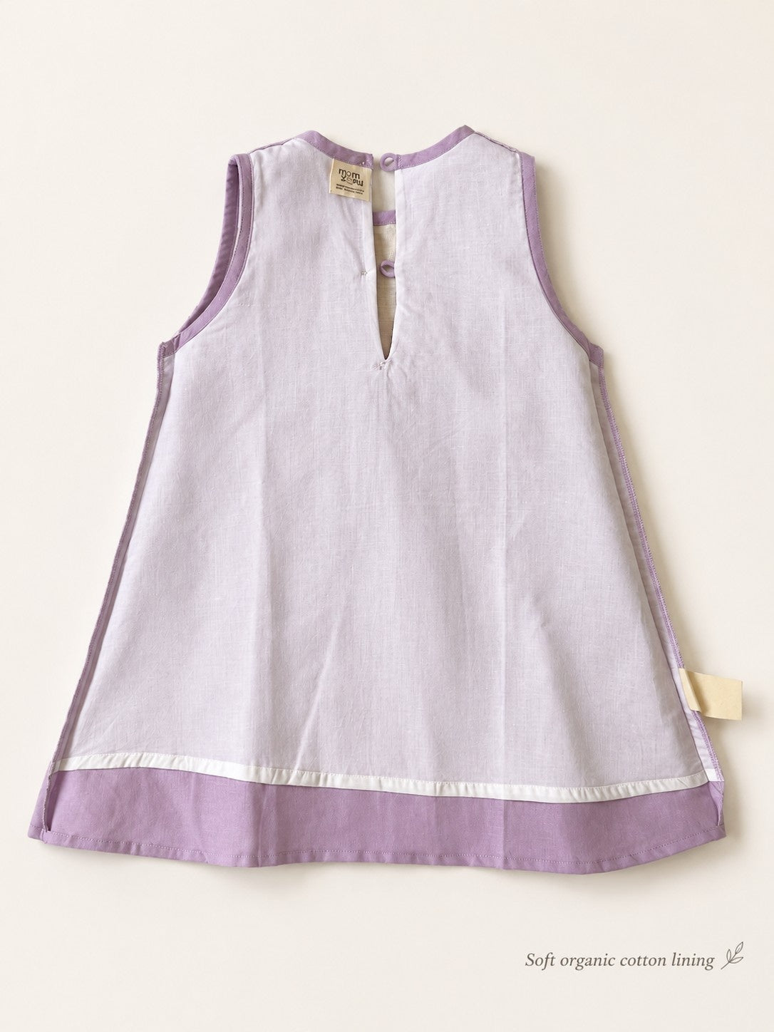 Provence Dress | Organic Cotton–Linen Panel Dress