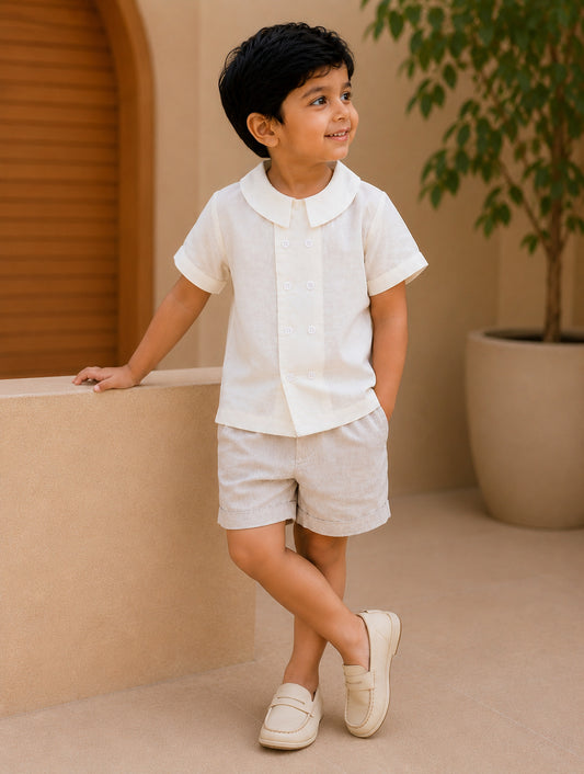 Oslo Shirt | Organic Cotton–Linen Shirt