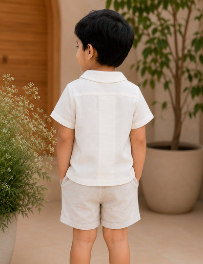 Oslo Shirt | Organic Cotton–Linen Shirt