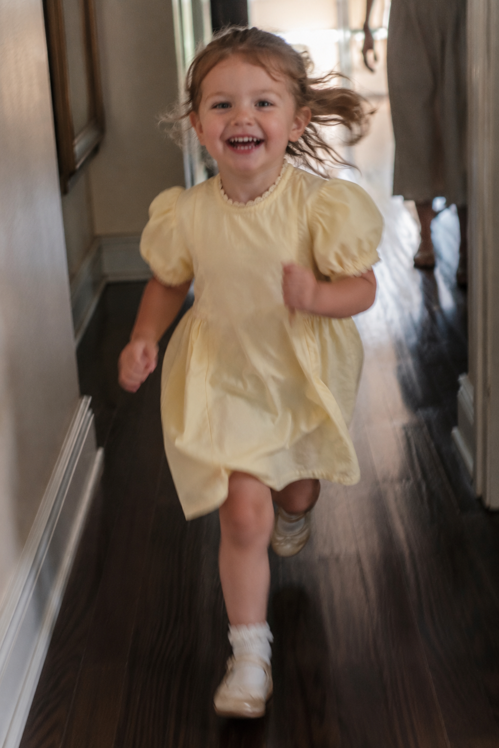 Sorrento Organic Cotton Dress for Girls | Puff-Sleeve Summer Dress