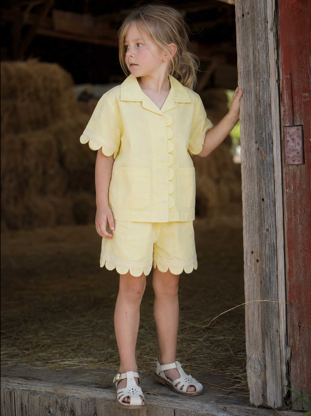 Ravello Organic Cotton Co-ord Set for Girls | Toddler Lounge Set