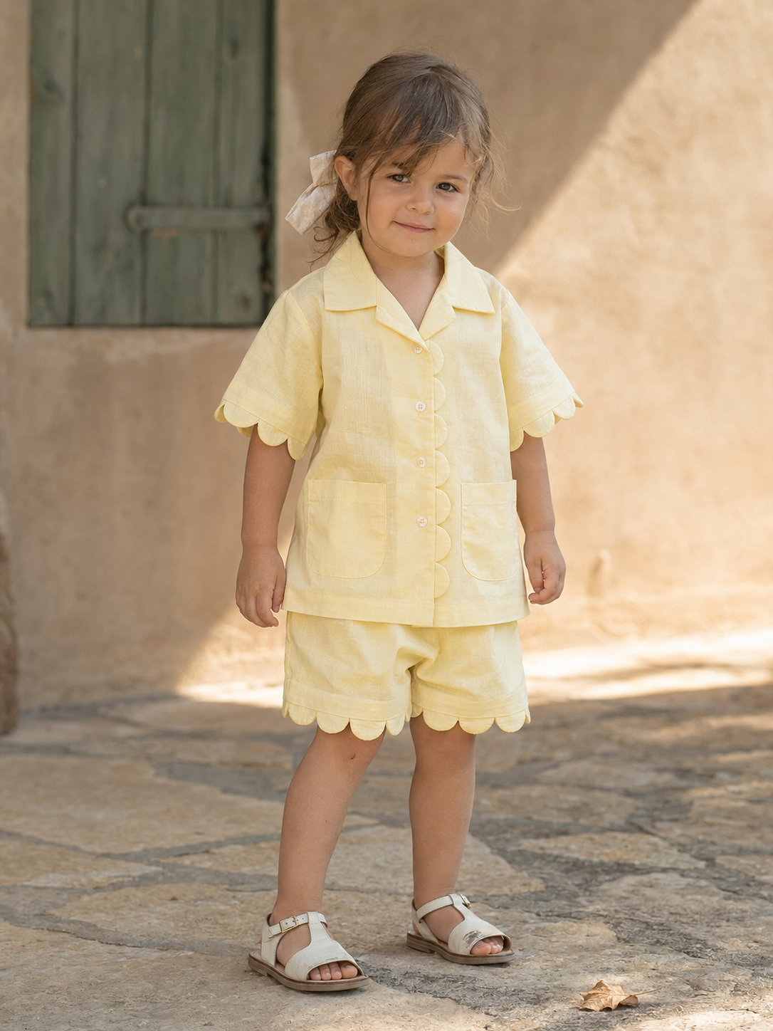 Ravello Organic Cotton Co-ord Set for Girls | Toddler Lounge Set