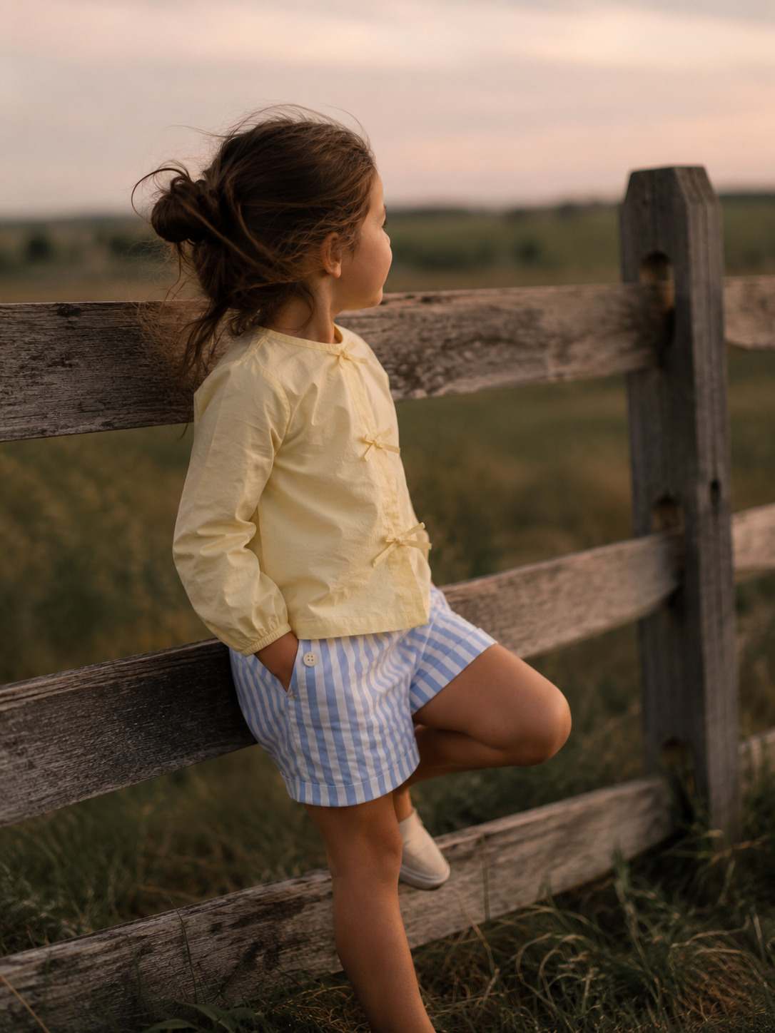 Menton Organic Cotton Blouse for Girls | Soft Breathable Toddler Top