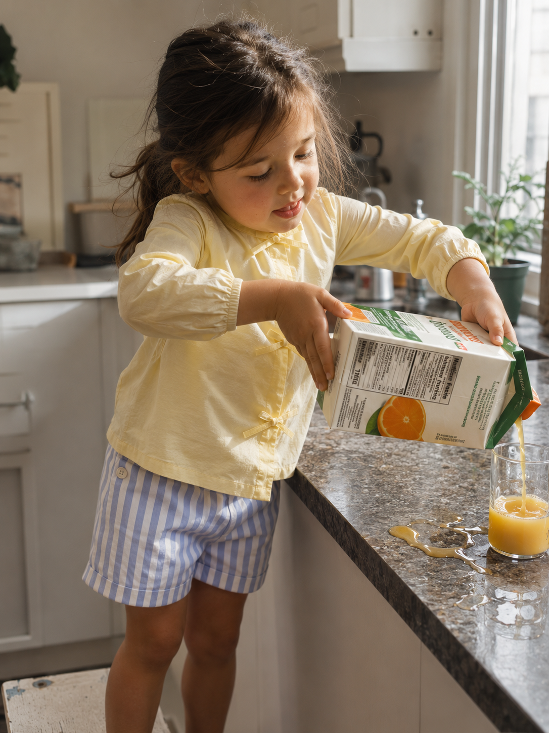 Menton Organic Cotton Blouse for Girls | Soft Breathable Toddler Top