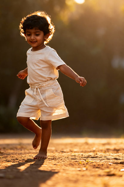 19. Matera Shorts | Organic Cotton–Linen Blend