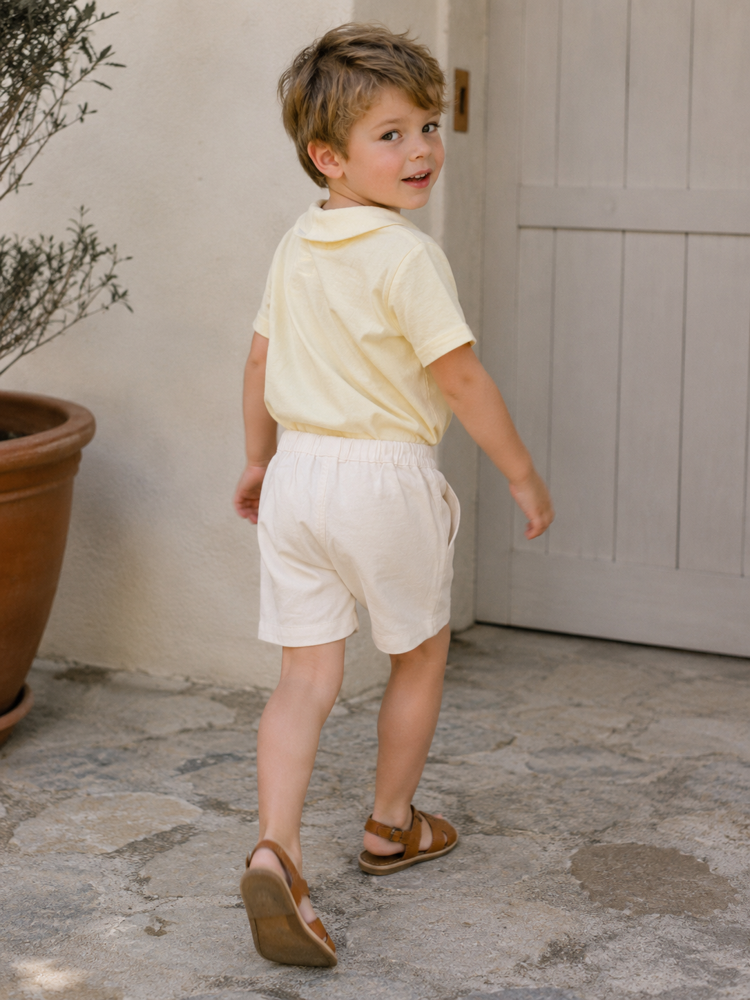 Palermo Organic Cotton Shorts for Kids | Unisex Toddler Shorts