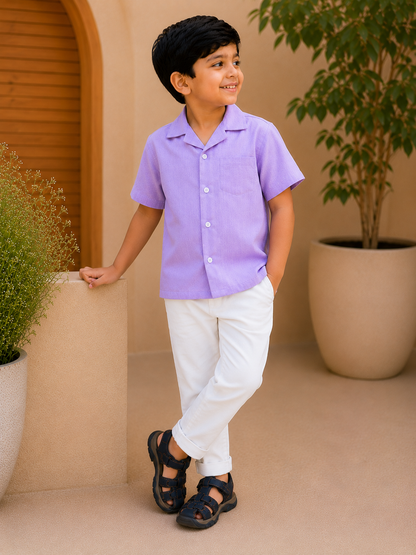 Milan Shirt | Organic Cotton–Linen Blend