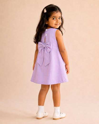 Provence Dress | Organic Cotton–Linen Panel Dress
