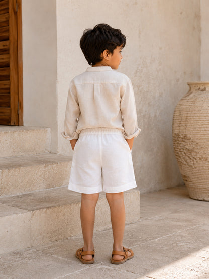 Palermo Shorts | Organic Cotton–Linen Blend