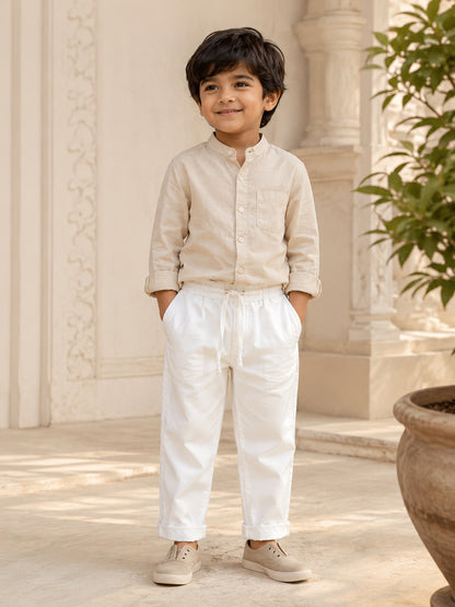 Positano Pants | Organic Cotton–Linen Blend