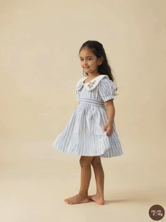 6. Portofino Dress | Organic Cotton Smocked Striped Dress