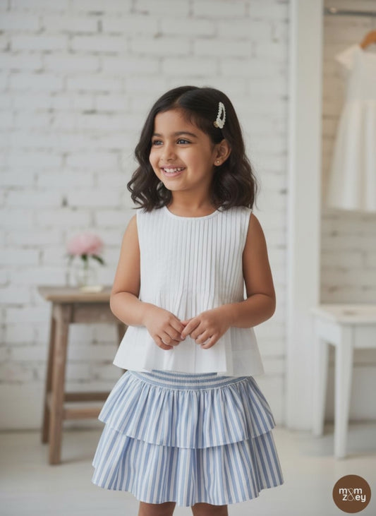 8. Vienna Blouse | Pleated Organic Cotton Top