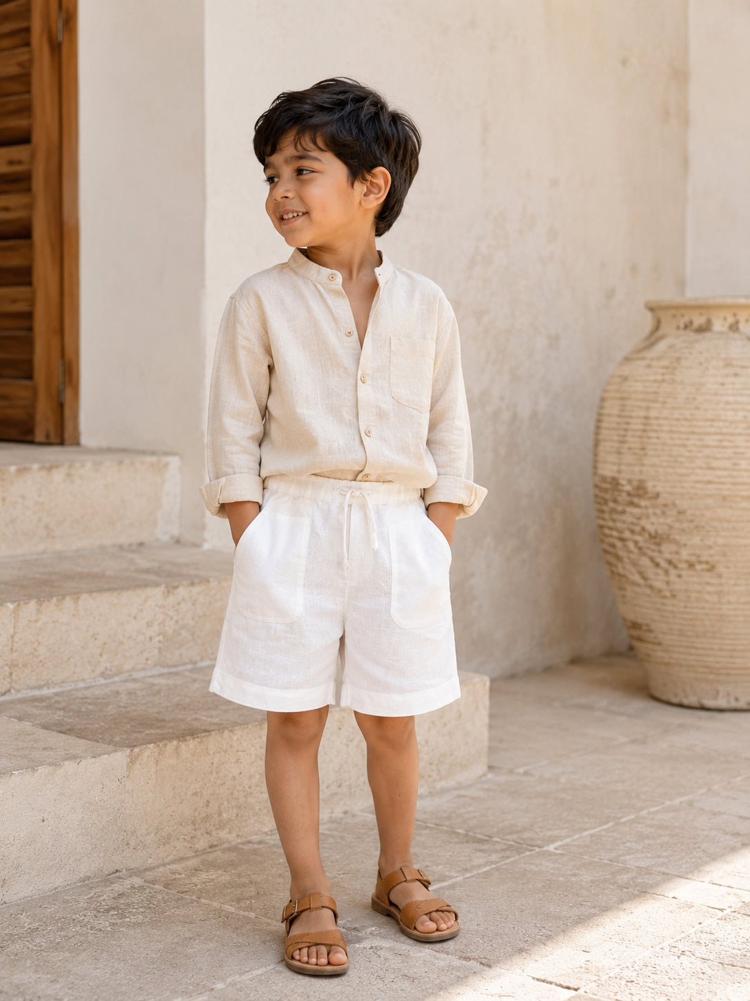 Palermo Shorts | Organic Cotton–Linen Blend