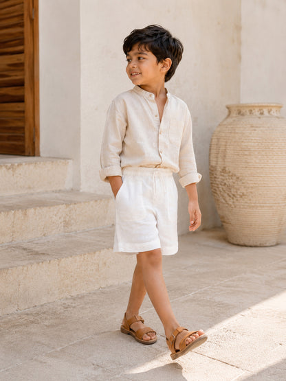 Palermo Shorts | Organic Cotton–Linen Blend